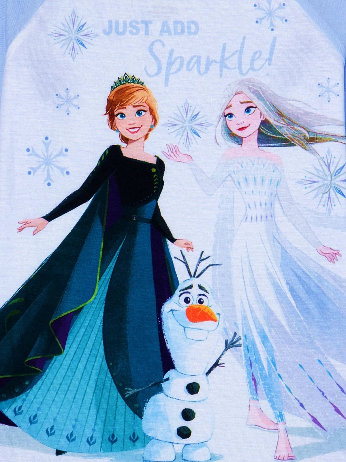 FROZEN II Pajamas Size 6 7 8 Girls Elsa Anna Olaf Winter Set Fleece Pants Disney
