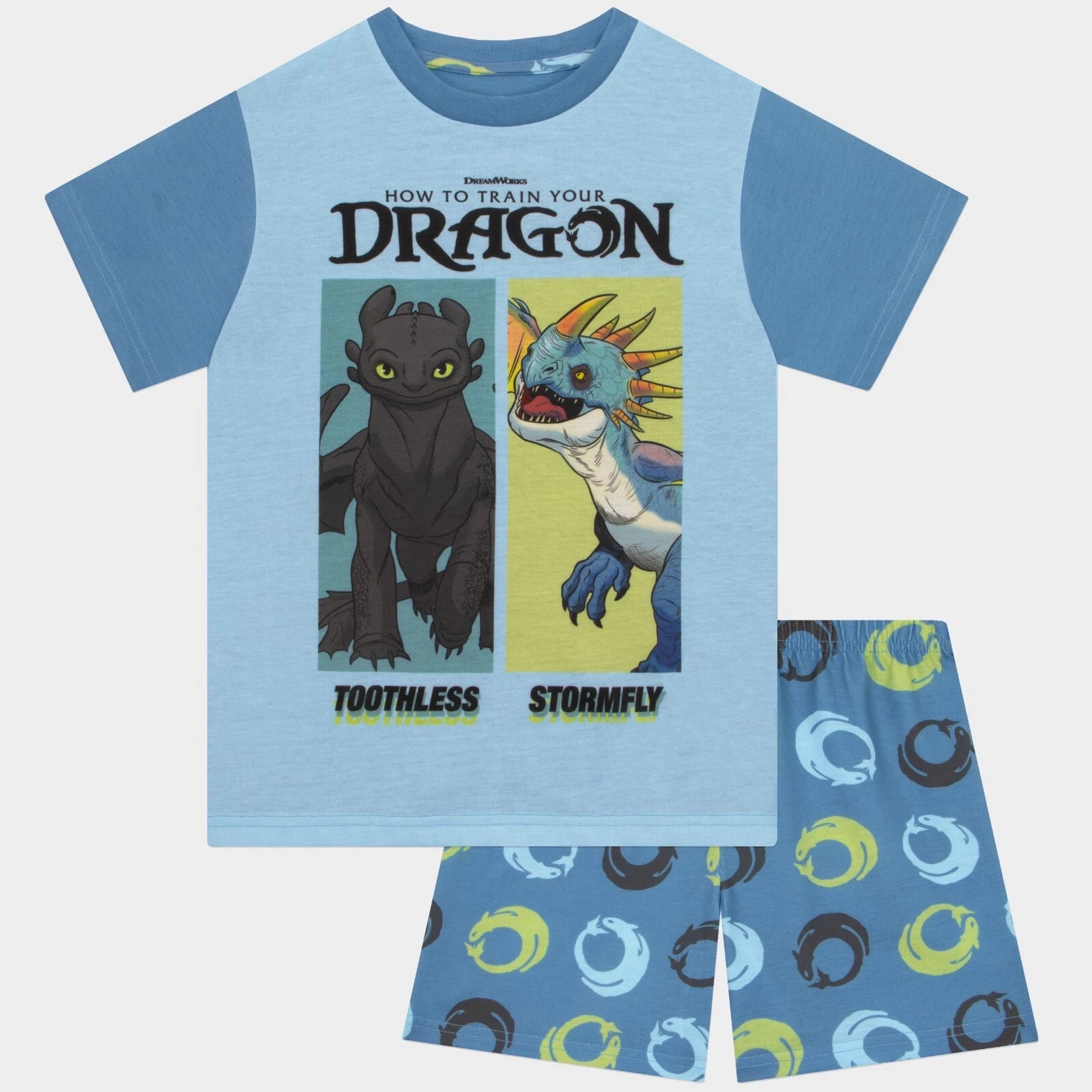 How To Train Your Dragon Pyjamas | Boys Toothless Short Pyjamas | Boys Pjs