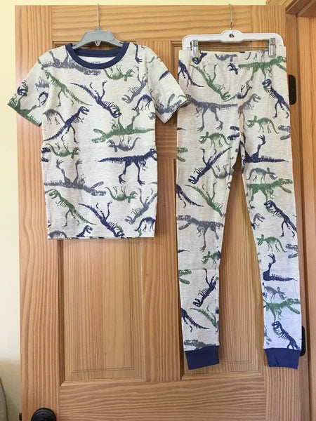 New Carter's Boys Dinosaur Pajama set Snug Fit Multicolor many sizes