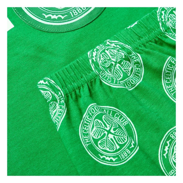 Celtic F.C Boys Pyjamas Short Pjs Set Official Club Merchandise
