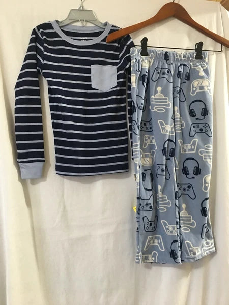 New Carter's Video Game Cotton Shirt Fleece Pants Pajama Set 2 pc Boy U Pick