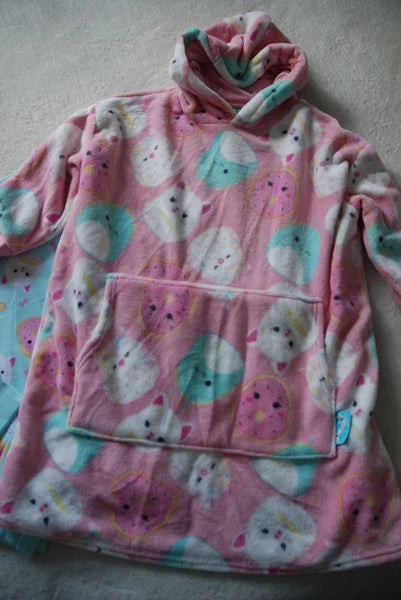 Squishmallows Kids Pyjamas & Snuggle Fleece Hoodie Set 3 Pieces Girls