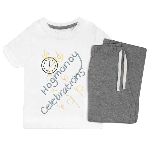 'Hogmanay Scottish New Year' Kids Nightwear / Pyjama Set (KP043659)
