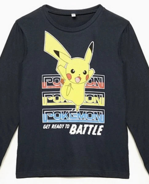 New Boys Boys Pokemon Long Sleeve Pyjama Set Size 6-7 Years