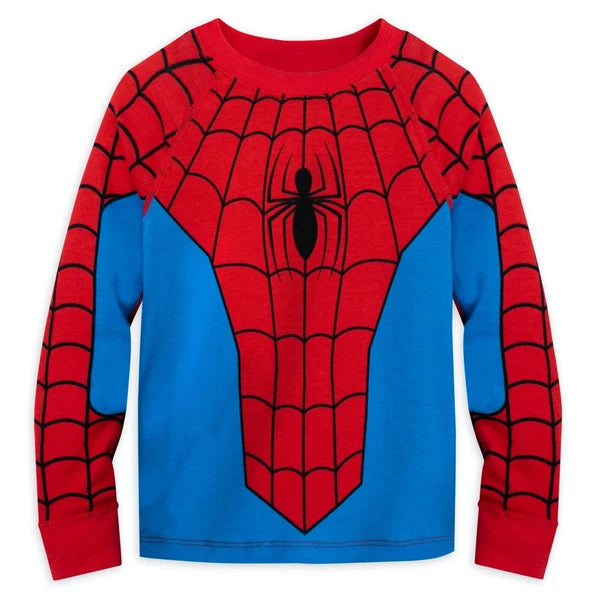 NWT Disney Store Spiderman Costume Tight Fit Pajama Set Boy Marvel many sizes