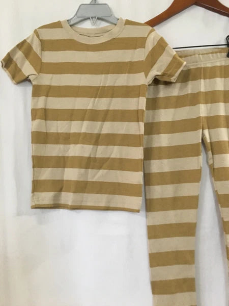NEW Carter's Boys Stripes Pajama set Snug Fit Short Sleeve Pants Mustard U pick