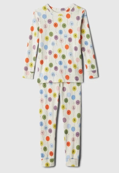 NWT Baby Gap Girls Boys Unisex Pajamas Organic  Happy Birthday party u pick size