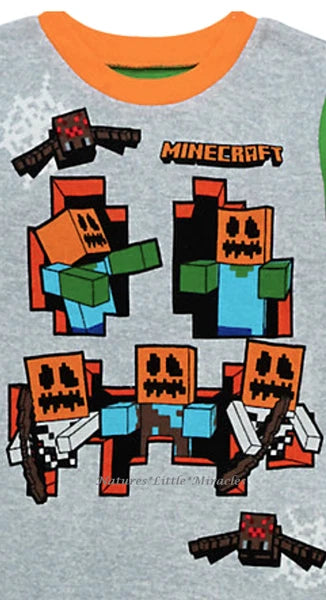 Minecraft Pajamas HALLOWEEN Size 6 8 10 12 Boys 100% Cotton Costume Girl NEW NWT