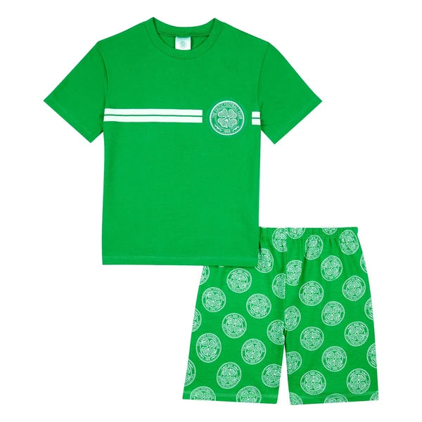 Celtic F.C Boys Pyjamas Short Pjs Set Official Club Merchandise