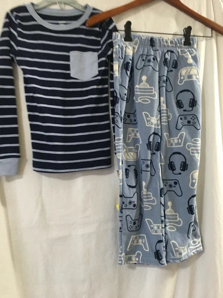 New Carter's Video Game Cotton Shirt Fleece Pants Pajama Set 2 pc Boy U Pick