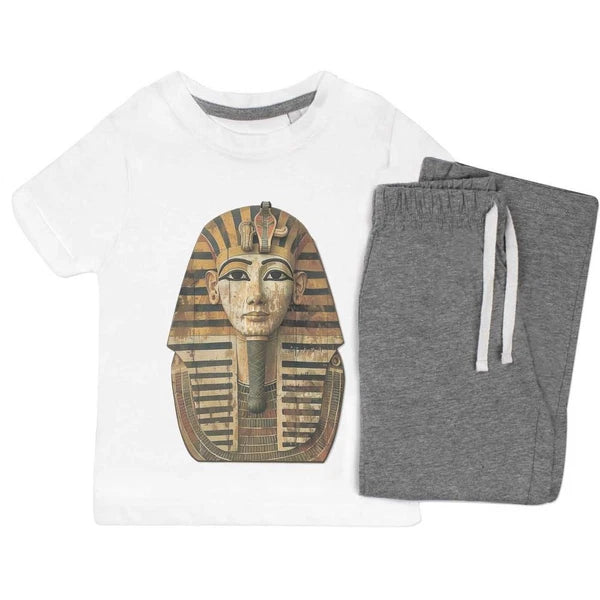 'Egyptian Pharaoh Front View' Kids Nightwear / Pyjama Set (KP051241)