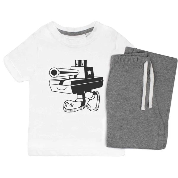 'Tank Boy' Kids Nightwear / Pyjama Set (KP001110)