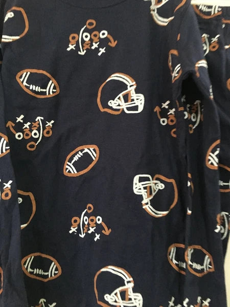 New Carter's Boys Football Pajama set 2 pc Snug Fit long sleeve U pick Navy