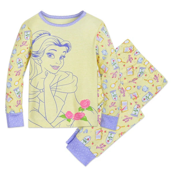 Disney Store Belle PJ Pals Sleep Set Pajamas Princess New 2017 2018