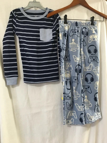 New Carter's Video Game Cotton Shirt Fleece Pants Pajama Set 2 pc Boy U Pick