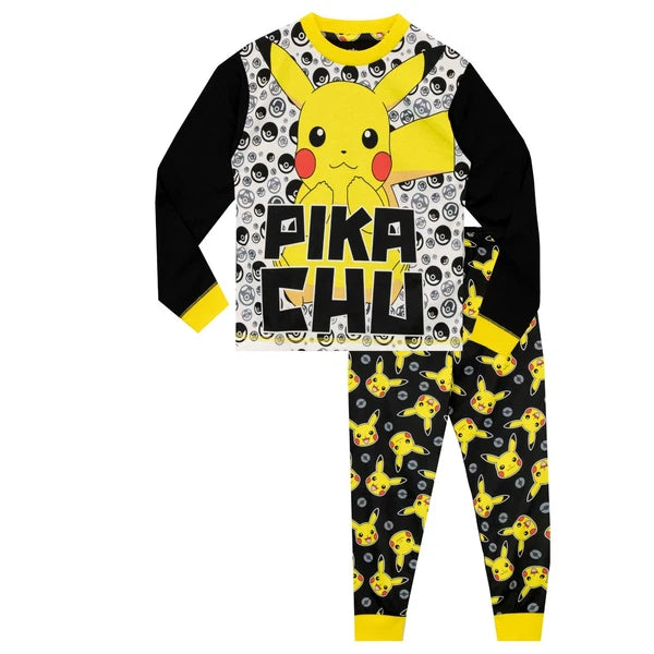 Pikachu Pyjamas I Pokemon Pyjamas I Kids Pokemon PJs I Pokemon Pyjama Set