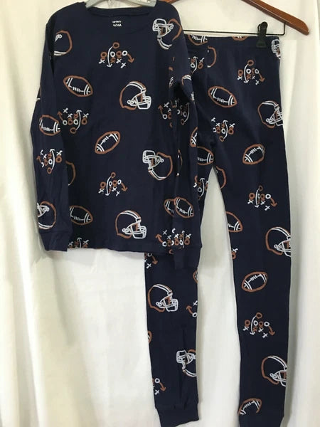 New Carter's Boys Football Pajama set 2 pc Snug Fit long sleeve U pick Navy