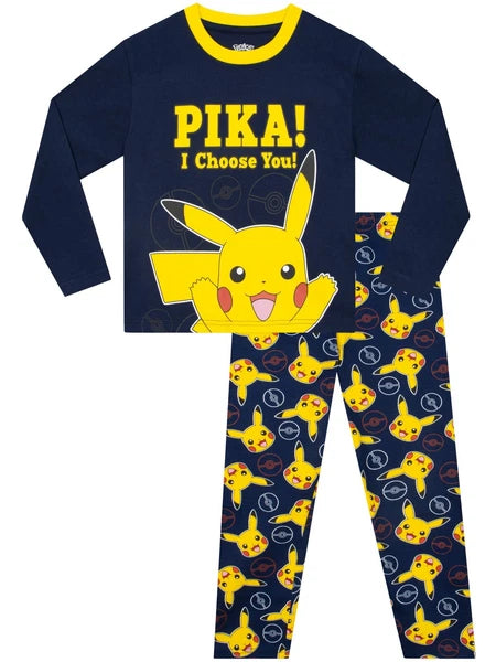 Pokemon Pyjamas | Pikachu Boys Pyjama Set | Boys Pokemon PJs