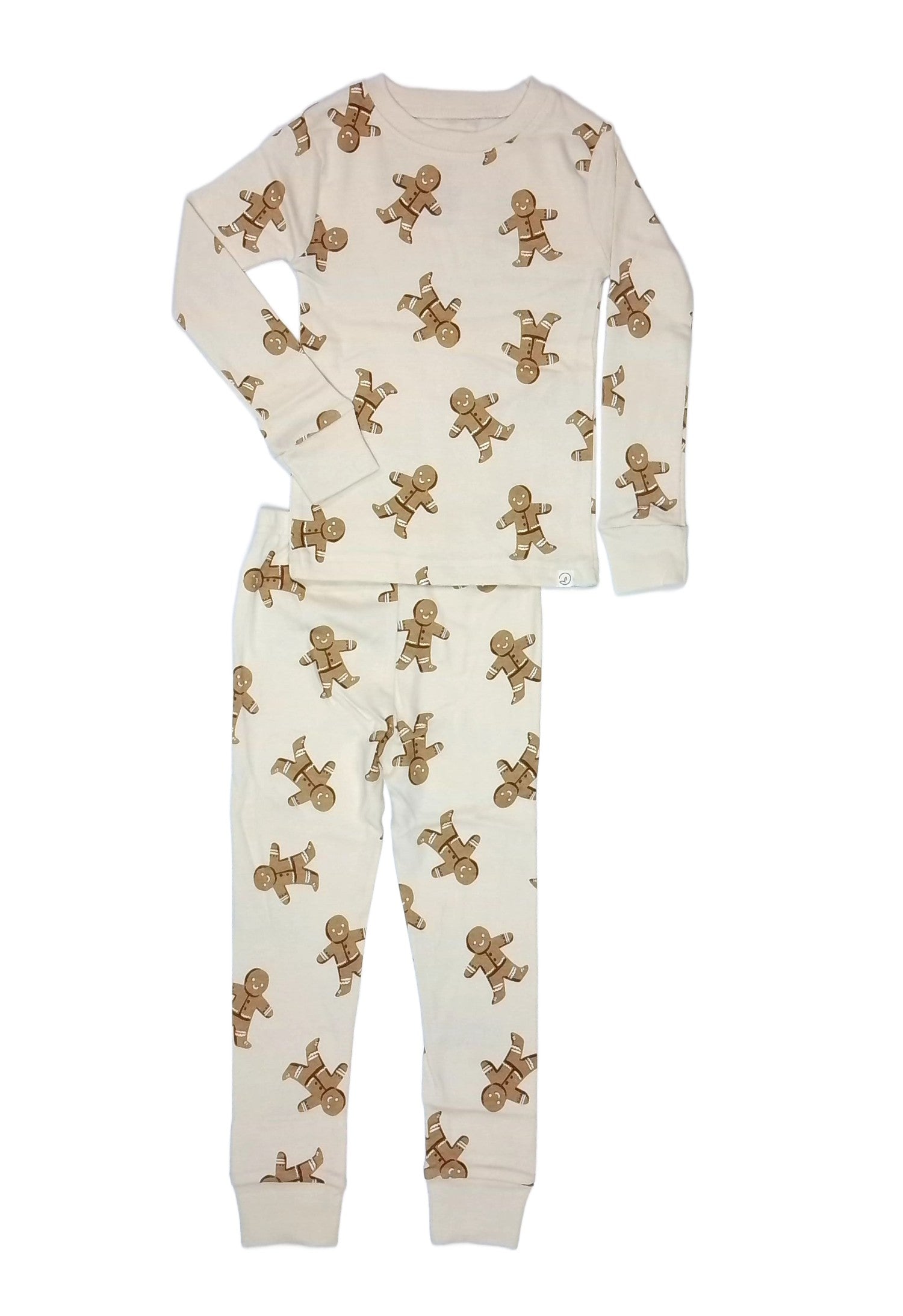 Carter's Toddler Kids Gingerbread Man Christmas Holiday Print Pajama Set