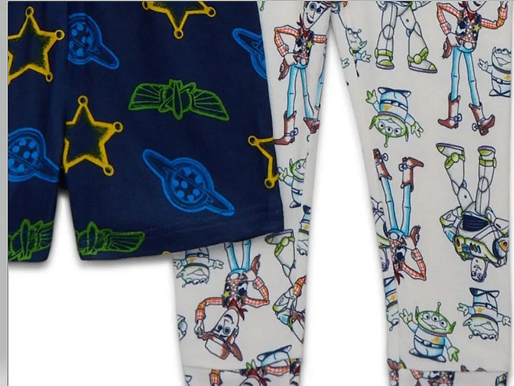 Toy Story Toddler Boy's Woody, Buzz, LGM 3-Piece Soft Character Pajama Set