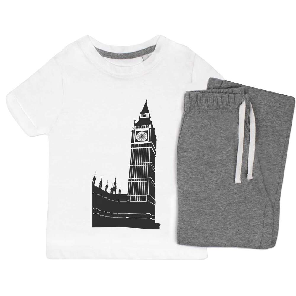 'Big Ben Clock' Kids Nightwear / Pyjama Set (KP050719)