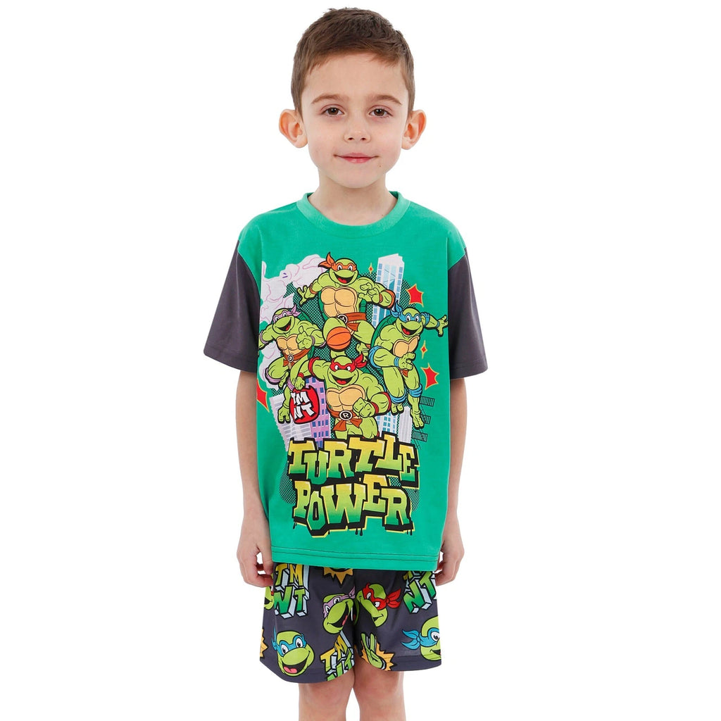 Teenage Mutant Ninja Turtles Pyjamas | Boys TMNT PJs | Short Pyjama Set For Boys