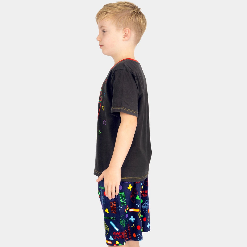 Harry Bear Short Gaming Pyjamas | Boys Gamer Pjs | Short Pyjama Set For Boys