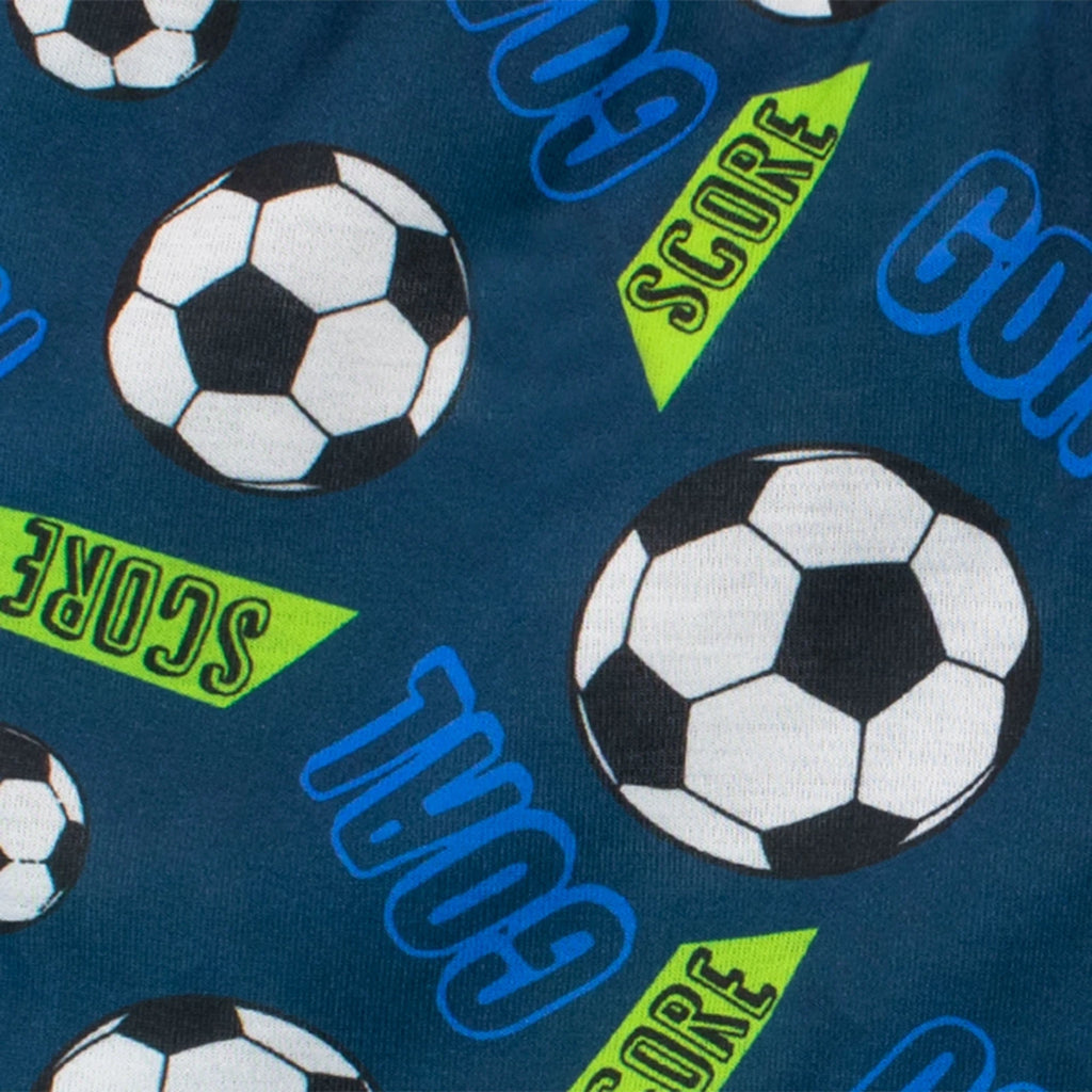Eat Sleep Football Repeat Pyjamas Kids Boys Teens 12 13 Years PJs Blue Green