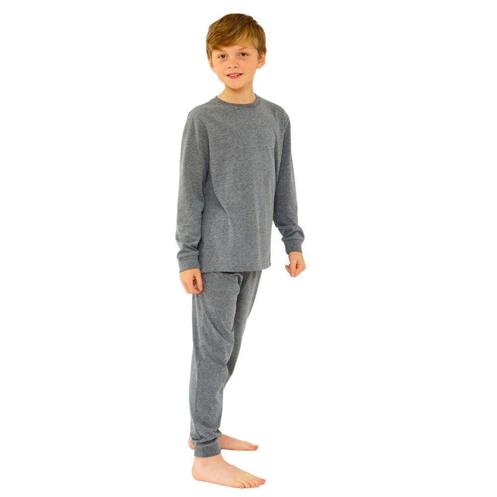 Boys Pyjama PJ Nightwear Sets 2 Piece Check Bottom Loungewear Short Long Bedlam