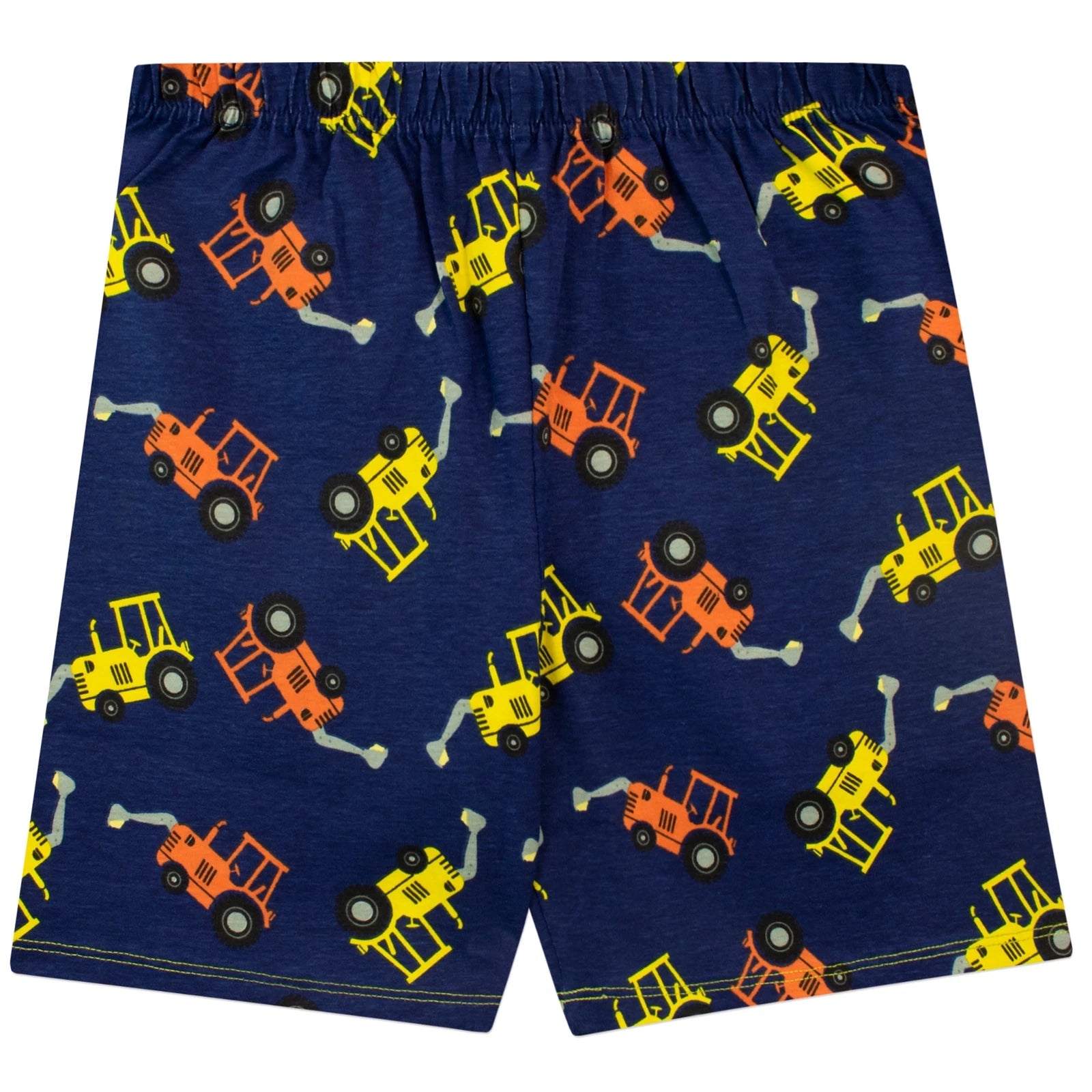 Digger Pyjamas Kids Boys 18 24 Months 2 3 4 5 6 7 8 Years PJs Nightwear Blue Red