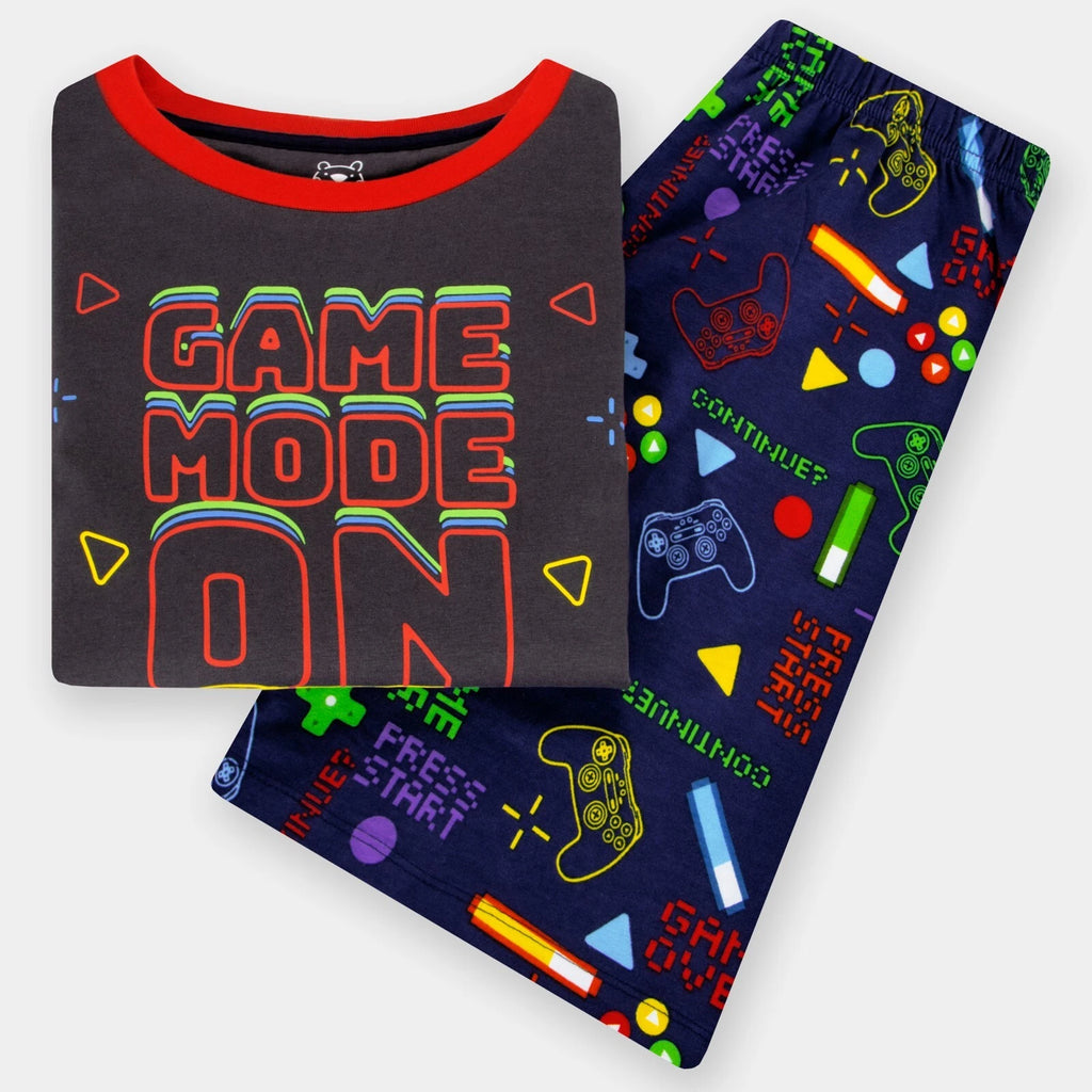 Harry Bear Short Gaming Pyjamas | Boys Gamer Pjs | Short Pyjama Set For Boys
