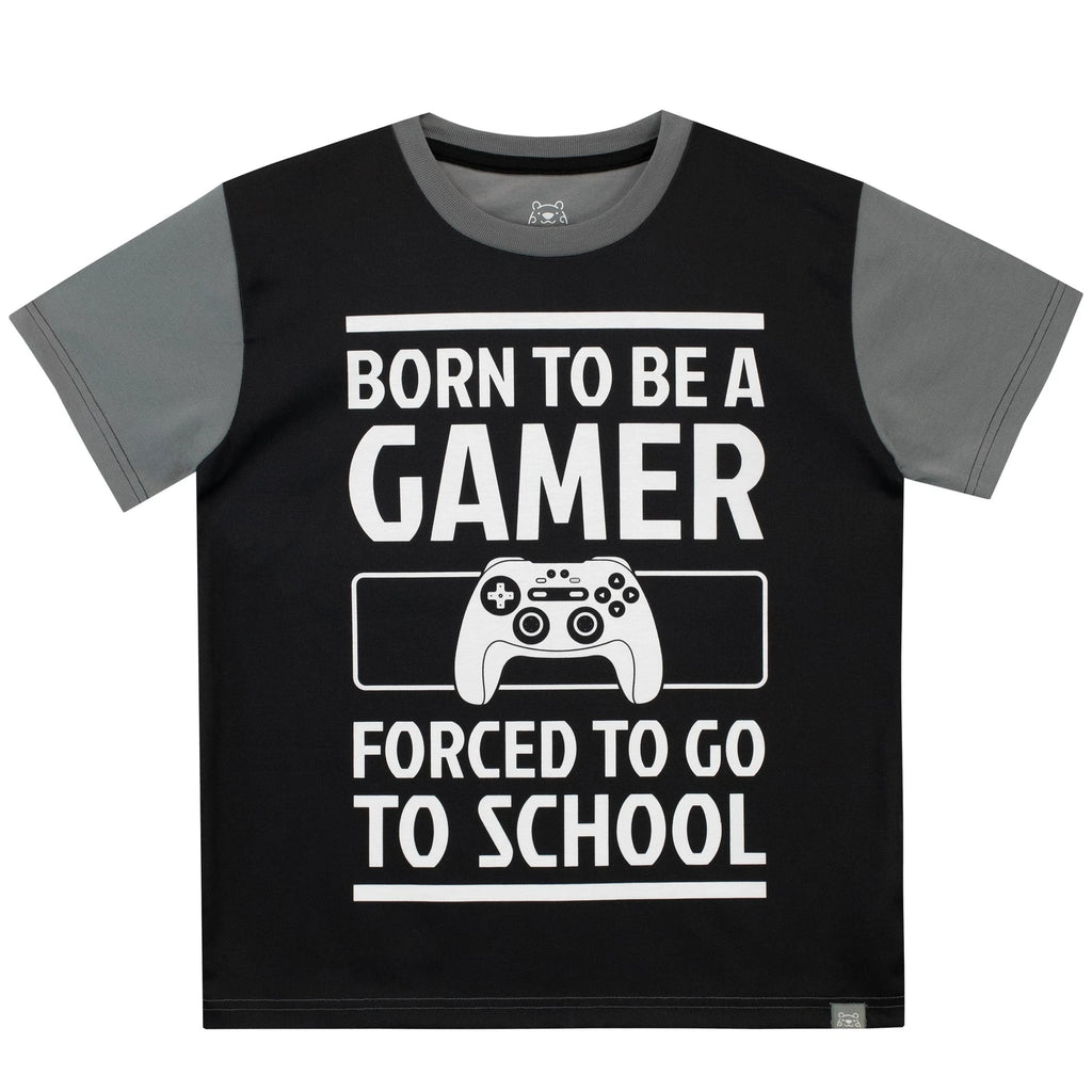Gamer Short Pyjama Set Kids Boys 6 7 8 9 10 11 12 13 Years PJs Nightwear Shorts