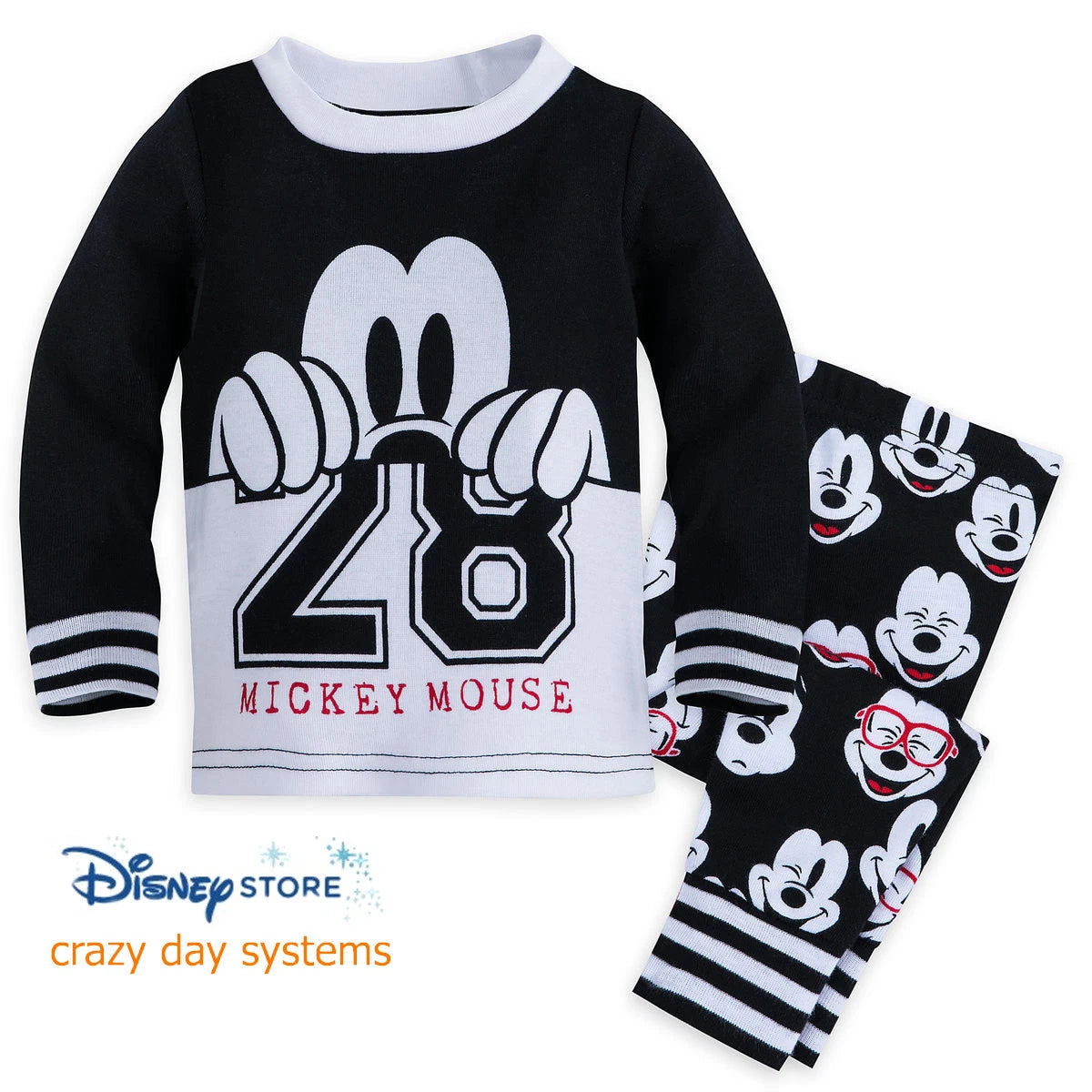 Disney Store Baby Boys Mickey Mouse PJ PAL Collegiate Pajama Set 3 6 9 12 18 24