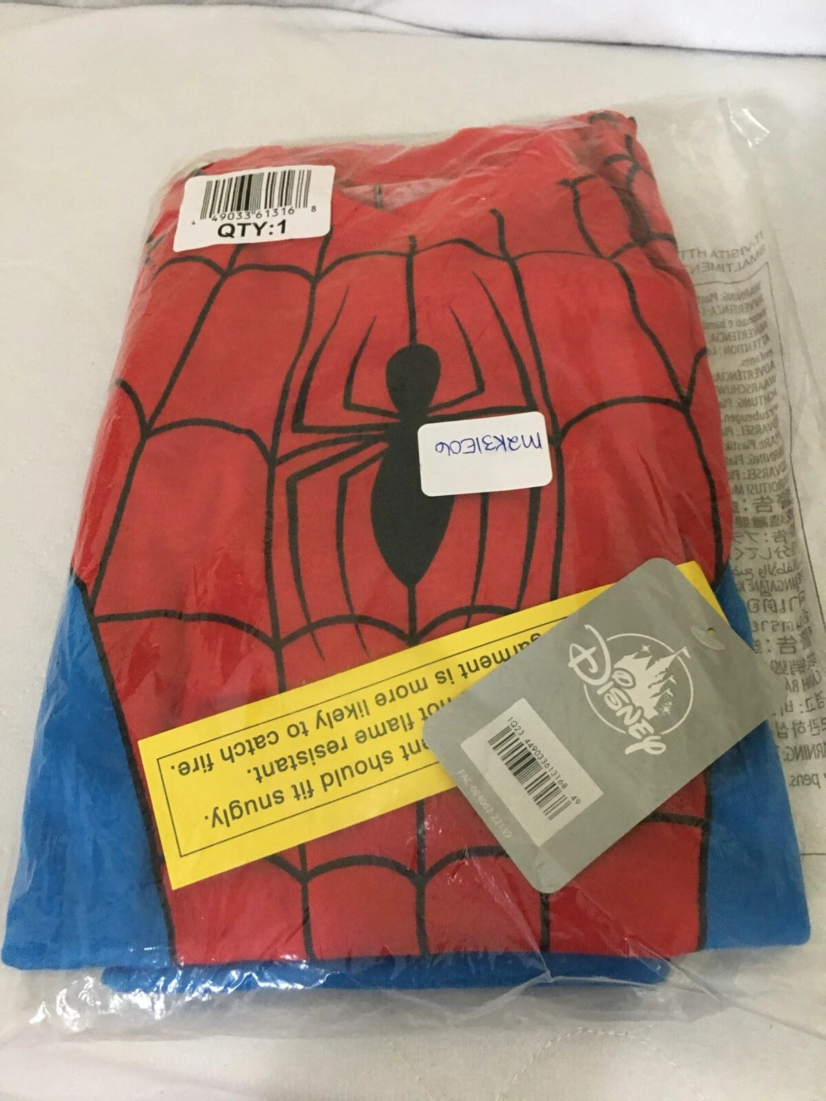 NWT Disney Store Spiderman Costume Tight Fit Pajama Set Boy Marvel many sizes