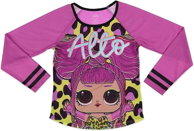 L.O.L. Surprise! Girls' Cozy Long Sleeve Pajama Set Adorable 2-Piece Sleepwear