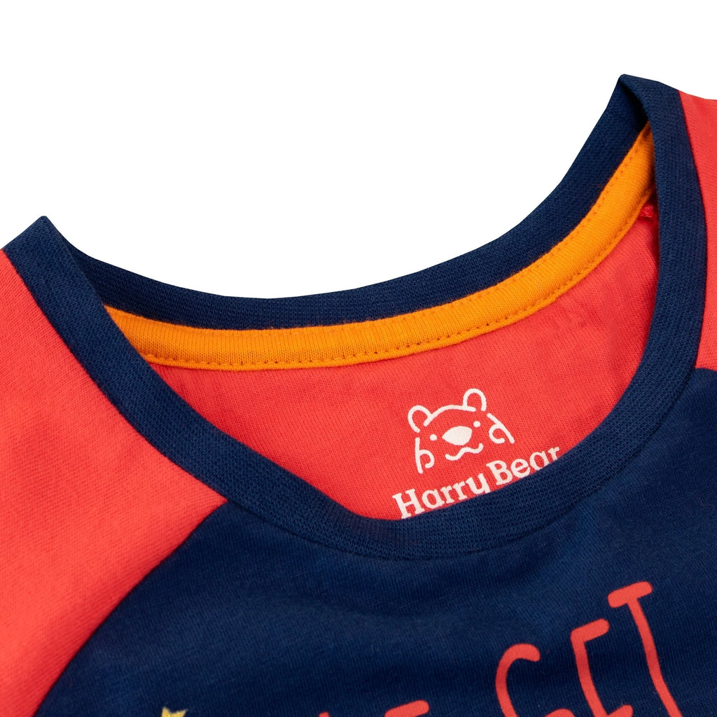 Sleepy Cat Pyjamas Kids Girls 6 7 8 9 10 11 12 13 Years Short PJs Sleepwear Red