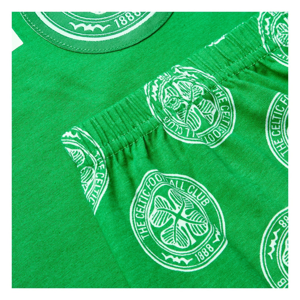 Celtic F.C Boys Pyjamas Short Pjs Set Official Club Merchandise