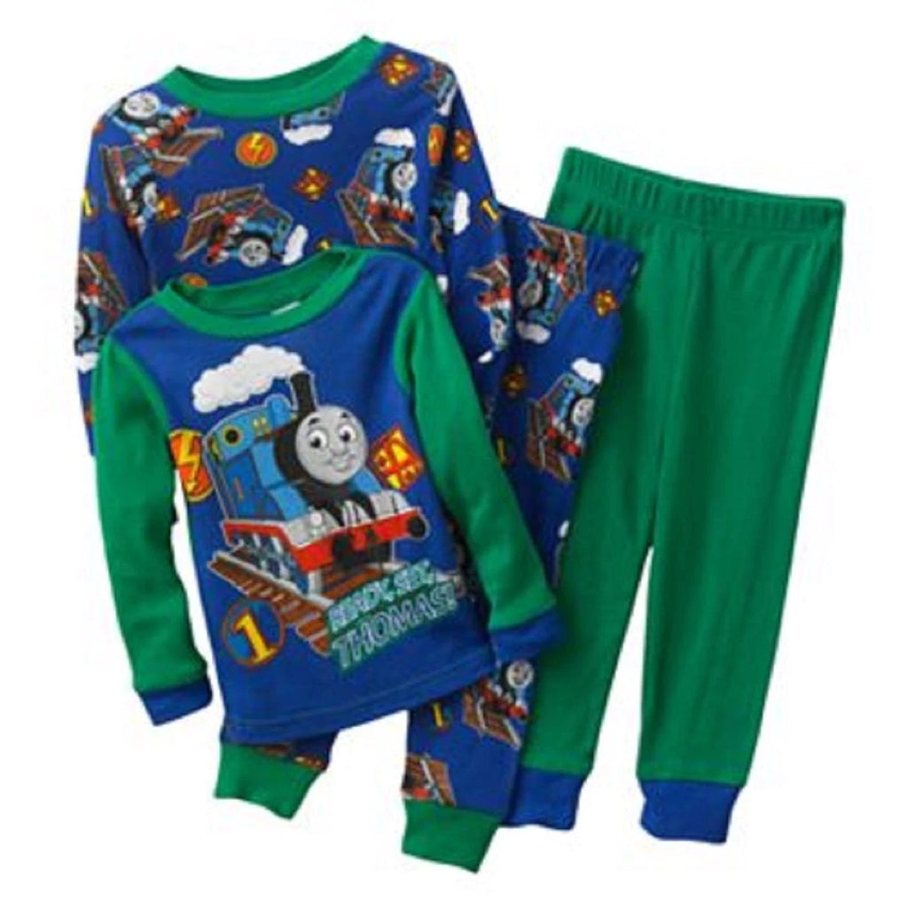 THOMAS THE TANK & FRIENDS-2 PAIRS L/S PAJAMA SLEEPWEAR SETS *SZ 3T*NEW IN PKG*