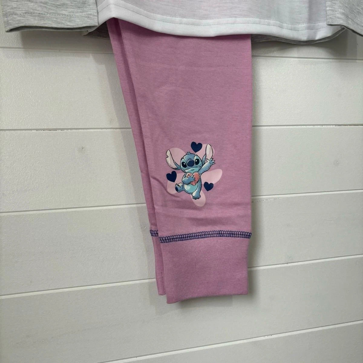Disney Lilo And Stitch Pyjamas Girls Pjs Nightwear Kids Childrens Trousers Top