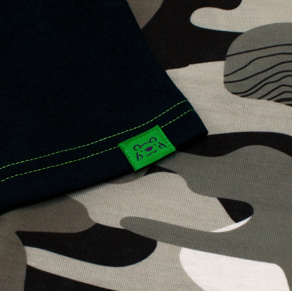 Skull Camouflage Pyjamas Kids Boys 6 7 8 9 10 11 12 Years PJs Grey Black Green