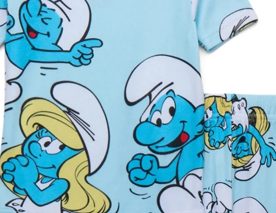 The Smurfs Toddler Boy's, Girl's 3-Piece Soft Polyester Character Pajama Set