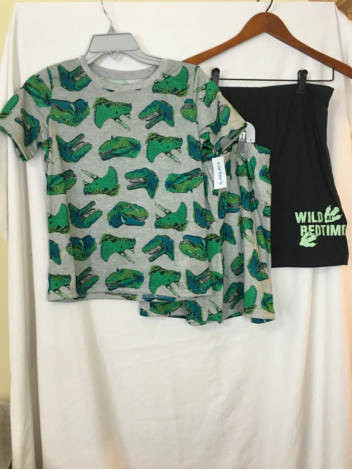 New Carter's Boys Dinosaur Poly Pajama 3 pc Set Kid many sizes