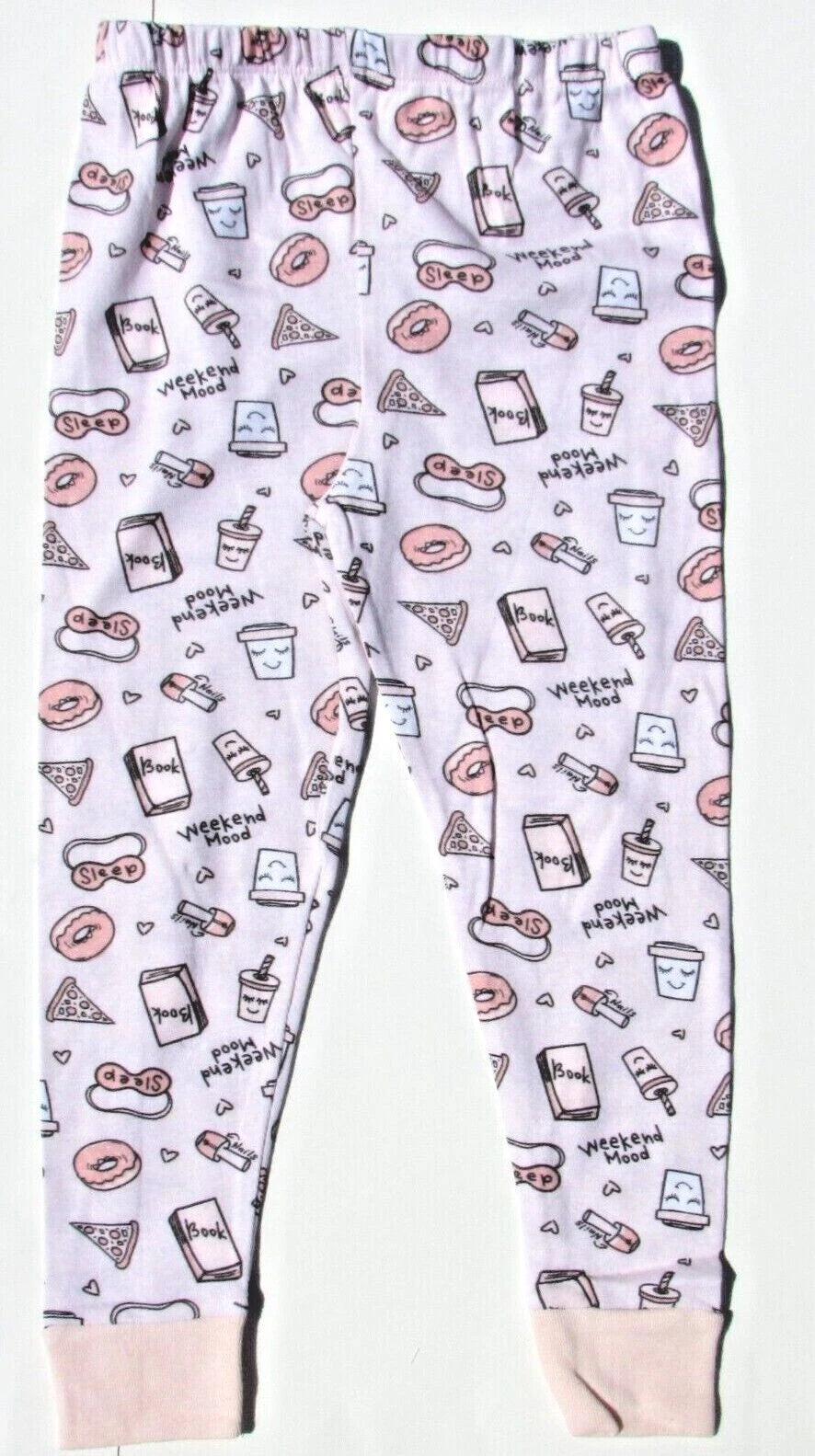 Sol Sleep Girls 2pc Pink Pajama Set GP5-3116 Weekend Mood Sleep Sizes: 5 6 & 6X