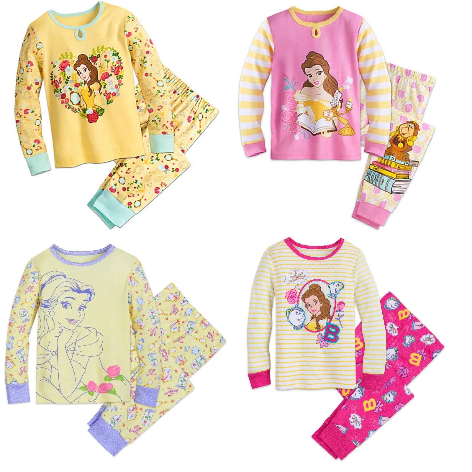 Disney Store Belle PJ Pals Sleep Set Pajamas Princess New 2017 2018