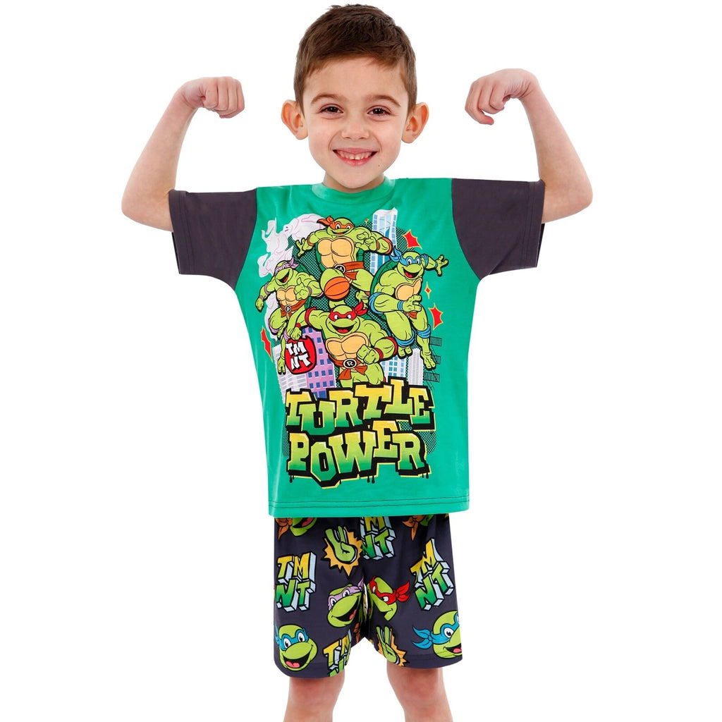 Teenage Mutant Ninja Turtles Pyjamas | Boys TMNT PJs | Short Pyjama Set For Boys