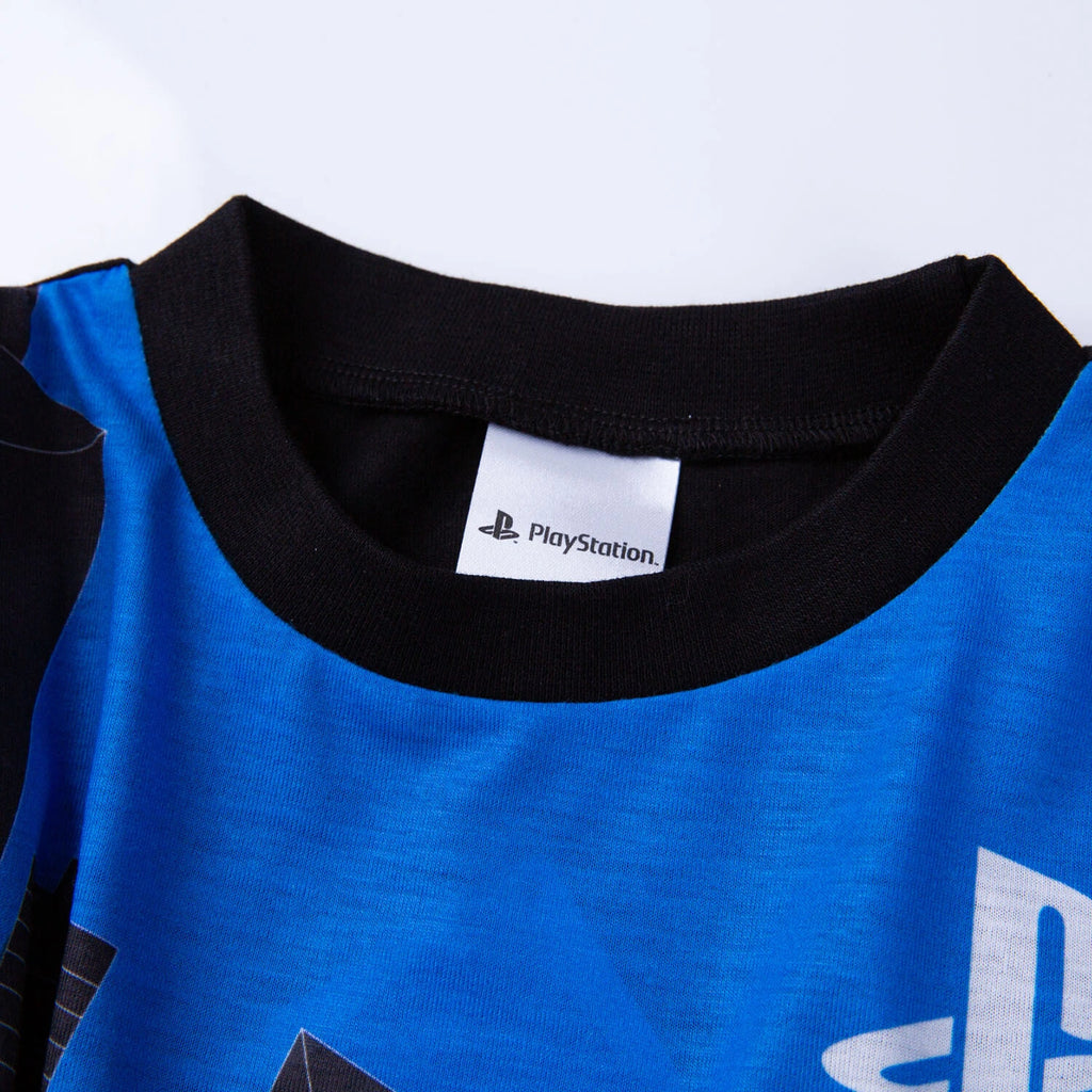 PlayStation Boys Pyjama Set Short Sleeve Summer Gaming PJs For Boys Girls Teens
