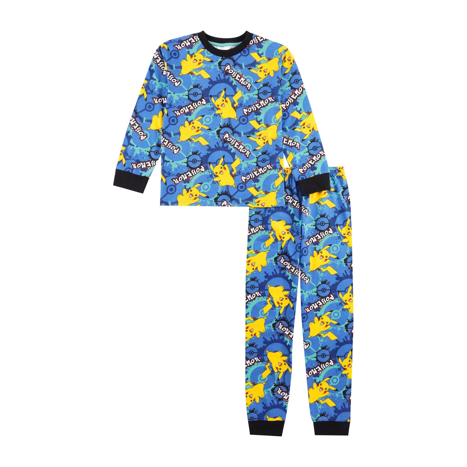 Pokemon Boys Pyjamas | Pikachu Pjs for Kids | 100% Cotton Pjs | Official Merch