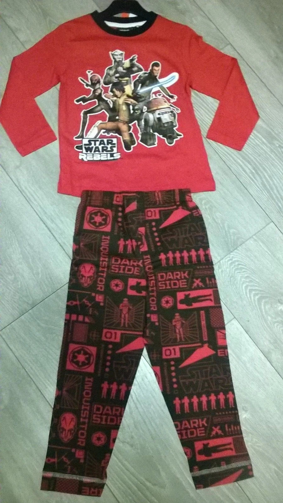 Red Star Wars Rebels nightwear pyjamas sleepwear set NEW Boys & Girls Age 4 6