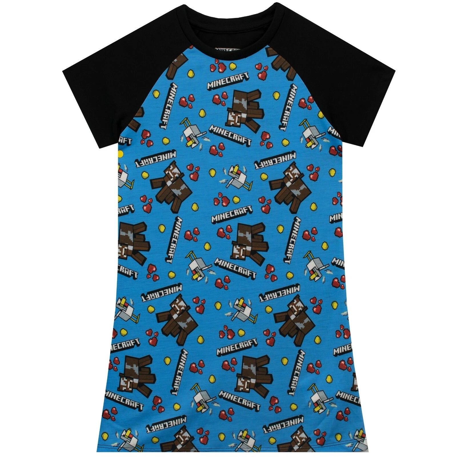 Minecraft Nightdress Kids Girls 5 6 7 8 9 10 11 12 Years PJs Nightwear Sleepwear