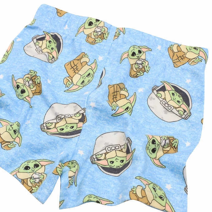 Star Wars Mandalorian Baby Yoda 4 Piece Cotton Pajama Set Size 3T